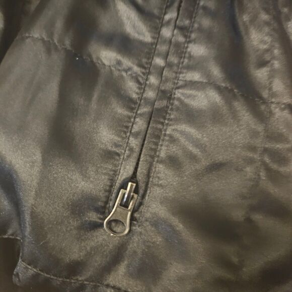 Love Token Hip Legnth Rabbit Fur Reversable Women's Size Large with Pockets - Picture 9 of 9